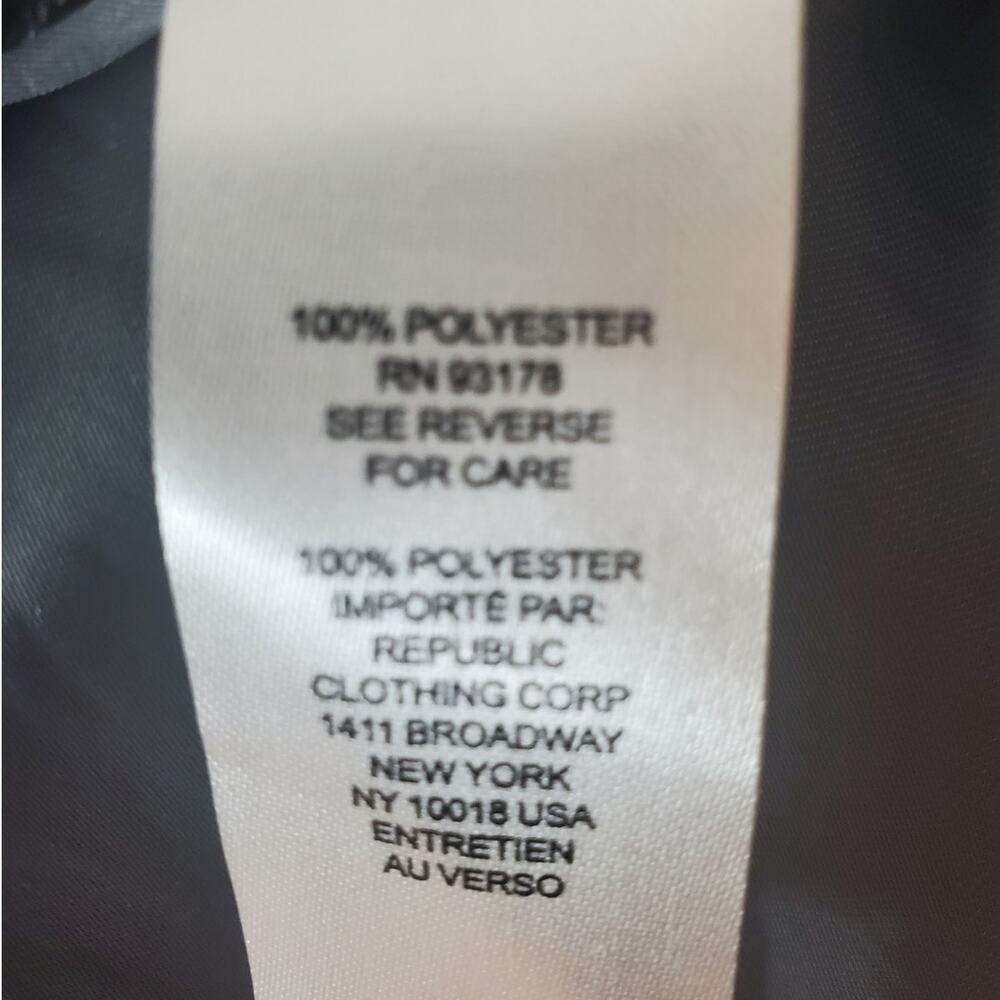 Chelsea & Theodore Slate Satin-like Blouse, NWT, Medium - Picture 6 of 6